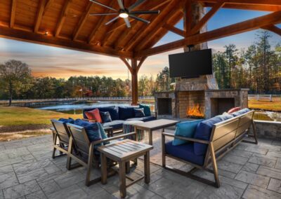 pavilion, patio & outdoor kitchen installation project | cleanstone construction | henrico, VA