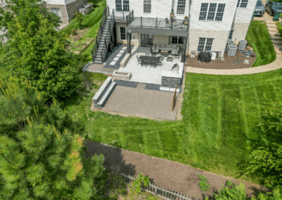 deck and patio remodeling project with composite deck | cleanstone construction | glen allen, va