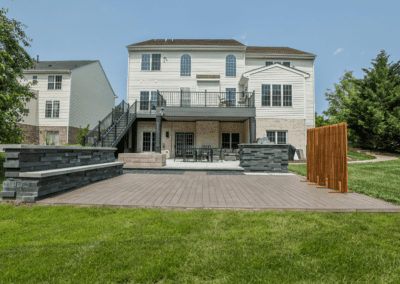 deck and patio remodeling project with composite deck | cleanstone construction | glen allen, va