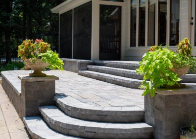Custom screened in porch and patio deck.